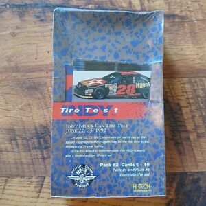 Indy Tire Test 1992 Trading Cards Hi-Tech Limited Edition Pack #2, 36 Foil Packs